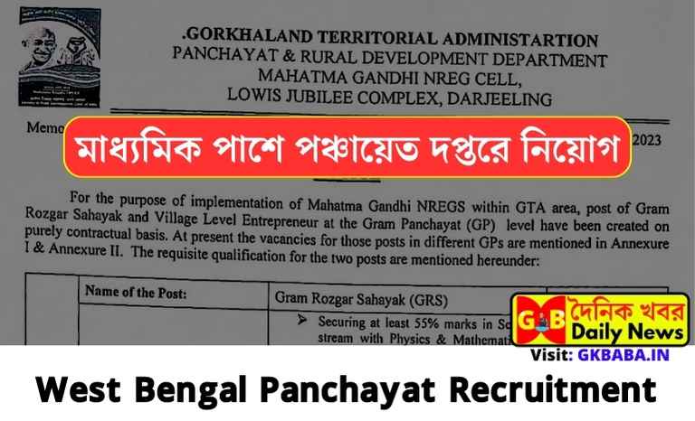 West Bengal Panchayat Recruitment
