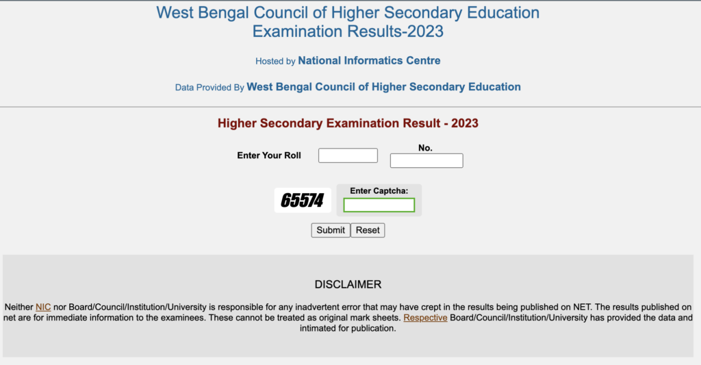 উচ্চ মাধ্যমিকের রেজাল্ট 2023 কিভাবে দেখব Official Link West Bengal Hs